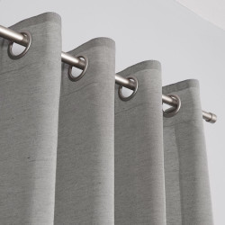 BASIC Zasłona gotowa na przelotkach, szerokość 145 x wysokość 230cm, kolor 002 szary