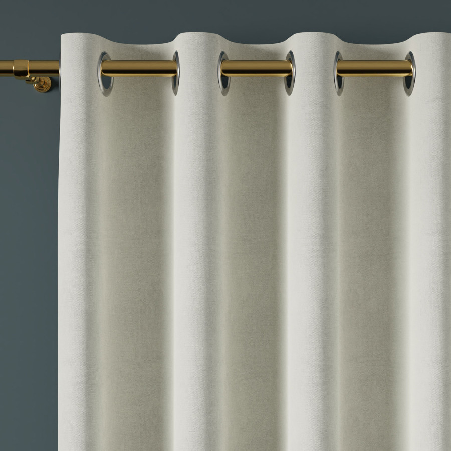 MILAS Zasłona gotowa na przelotkach, szerokość 140 x wysokość 260cm, kolor 001 ecru