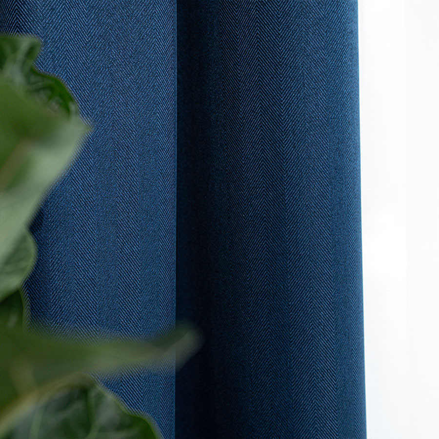 JODEŁKA Zasłona gotowa na przelotkach, szerokość 140cm x wysokość 250cm, kolor 011 niebieski