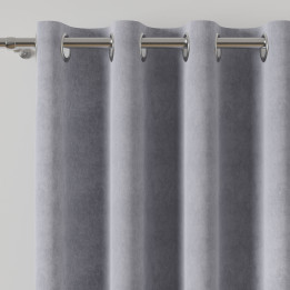 MILAS Zasłona gotowa na przelotkach, szerokość 140 x wysokość 260cm, kolor 448 pastelowy szary 