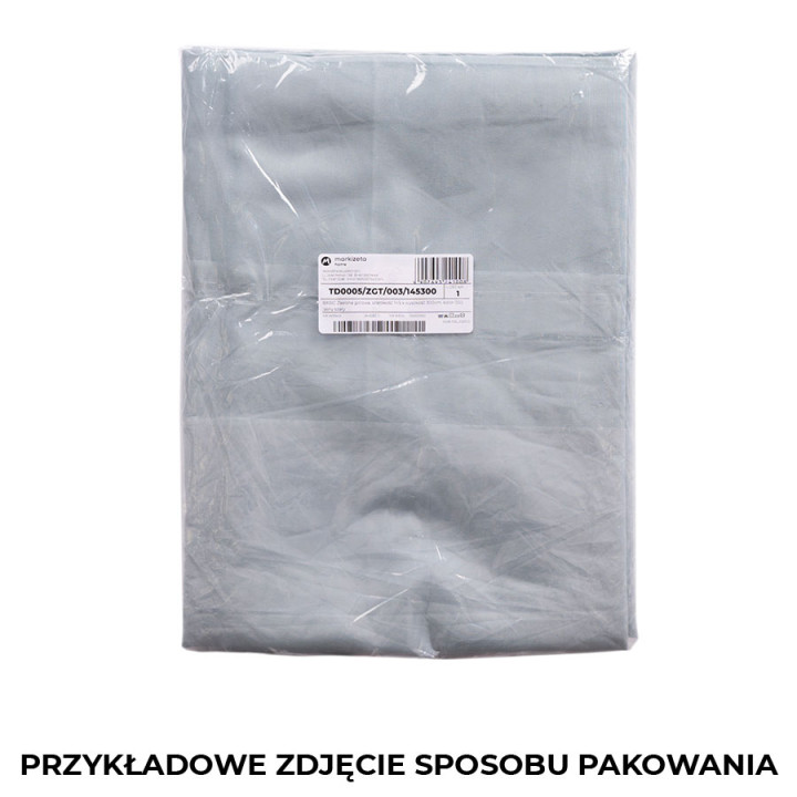 BASIC Zasłona gotowa na przelotkach, szerokość 145 x wysokość 250cm, kolor 010 biały 