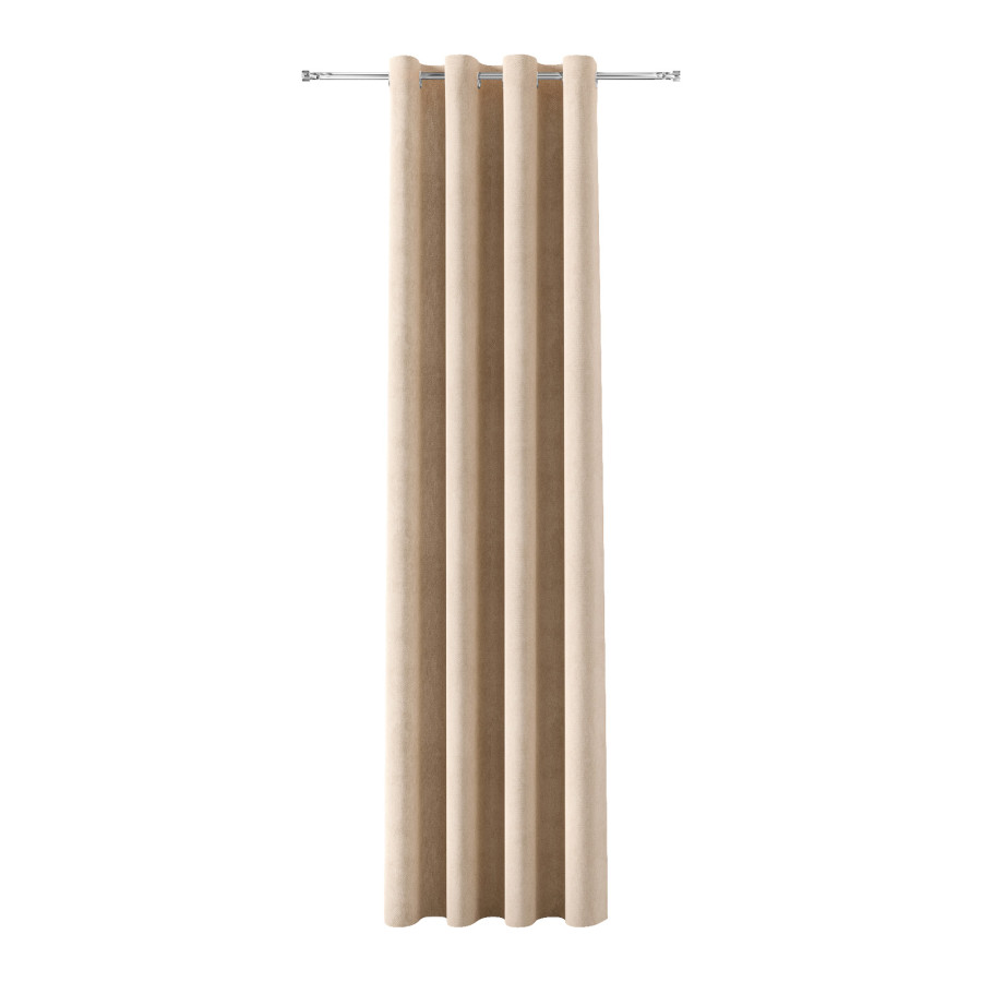 SOFT Zasłona gotowa na przelotkach, szerokość 140cm x wysokość 260cm, kolor 004 chłodny beżowy
