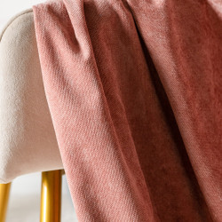 SOFT Zasłona gotowa na przelotkach, szerokość 140cm x wysokość 260cm, kolor 015 pudrowy różowy