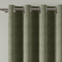 MILAS Zasłona gotowa na przelotkach, szerokość 140 x wysokość 260cm, kolor 016 szarozielony