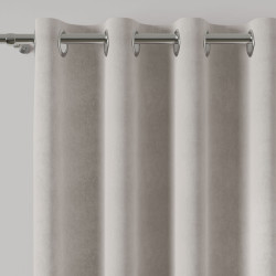 MILAS Zasłona gotowa na przelotkach, szerokość 140 x wysokość 260cm, kolor 866 stalowy