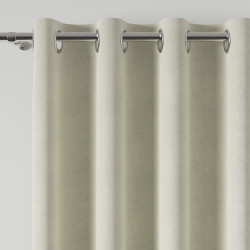MILAS Zasłona gotowa na przelotkach, szerokość 140 x wysokość 260cm, kolor 002 ciemny kremowy
