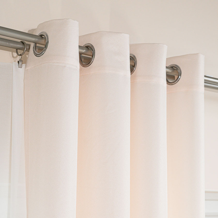 JODEŁKA Zasłona gotowa na przelotkach, szerokość 140cm x wysokość 250cm, kolor 007 kremowy