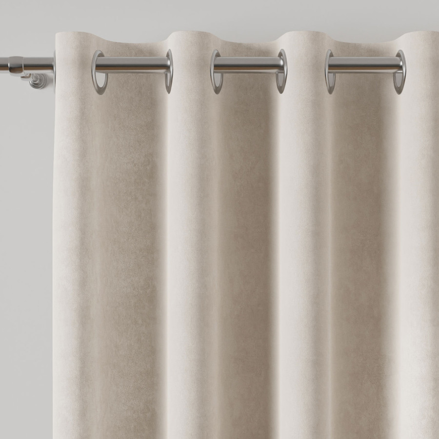 MILAS Zasłona gotowa na przelotkach, szerokość 140 x wysokość 260cm, kolor 443 chłodny kremowy