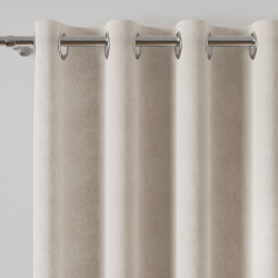 MILAS Zasłona gotowa na przelotkach, szerokość 140 x wysokość 260cm, kolor 443 chłodny kremowy