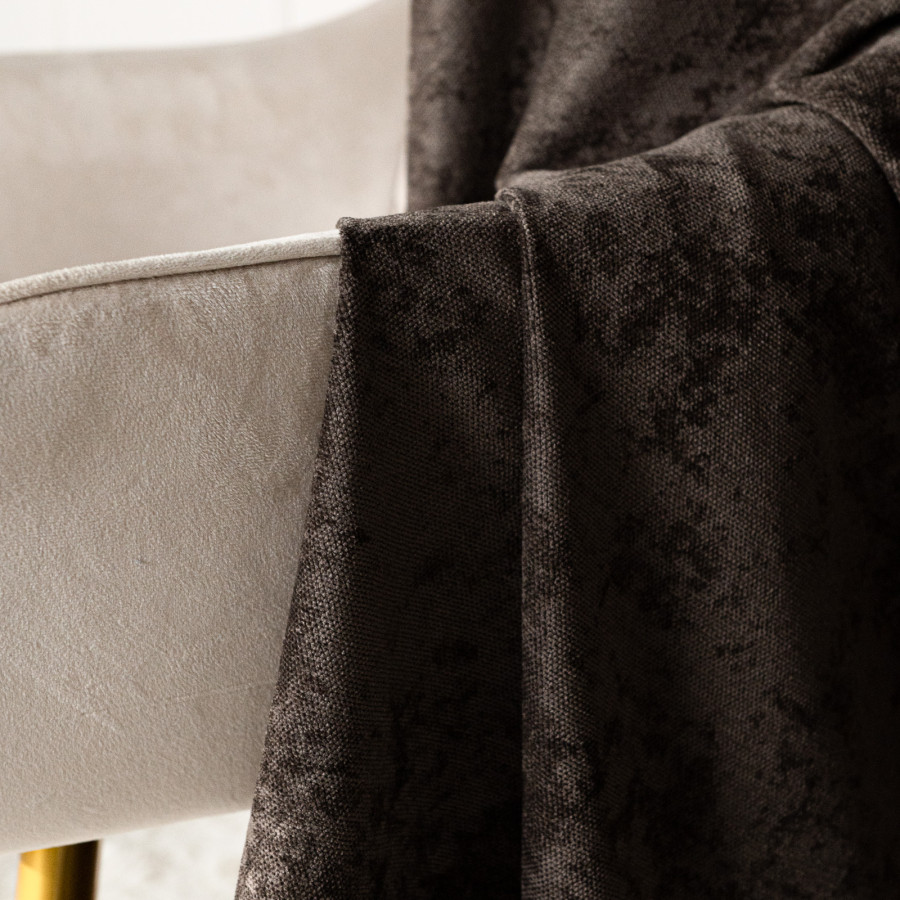 SOFT Zasłona gotowa na przelotkach, szerokość 140cm x wysokość 260cm, kolor 009 ciemny chłodny brązowy