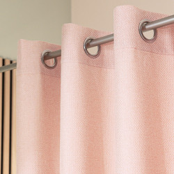 MOLLY Zasłona gotowa na przelotkach, szerokość 140cm x wysokość 250cm, kolor 004 pudrowy róż