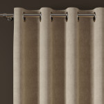 MILAS zasłona na przelotkach jasny beżowy gładka 140x260 cm