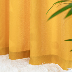 JODEŁKA Zasłona gotowa na przelotkach, szerokość 140cm x wysokość 250cm, kolor 019 musztardowy
