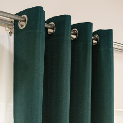 JODEŁKA Zasłona gotowa na przelotkach, szerokość 140cm x wysokość 250cm, kolor 012 butelkowa zieleń