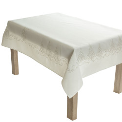 ŚWIĄTECZNY BLASK Obrus, szerokość 140cm x wysokość 260cm, kolor 001 biały
