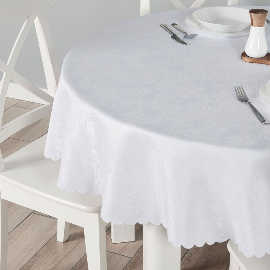 PELA Obrus wodoodporny, fi 130 kolor 001 biały