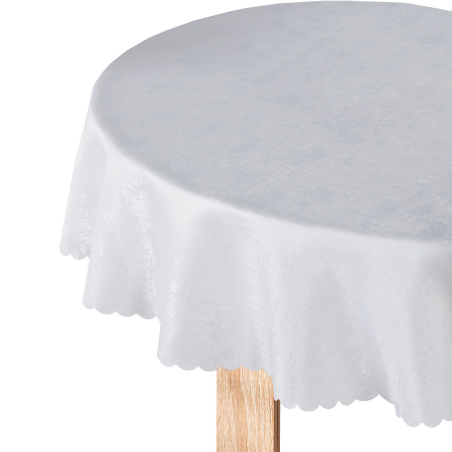 PELA Obrus wodoodporny, fi 130 kolor 001 biały