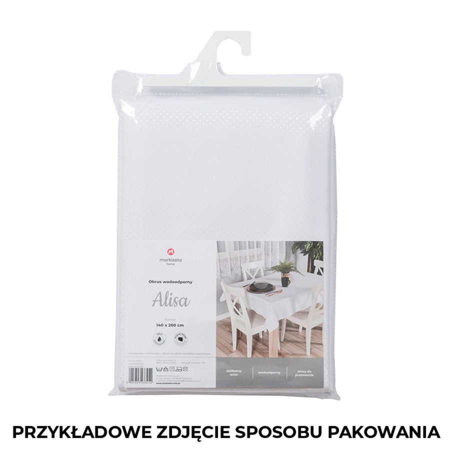 PELA Obrus wodoodporny, fi 130 kolor 001 biały