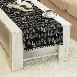 ZIMOWA MAGIA Bieżnik, szerokość 40cm x wysokość 140cm, kolor 010 czarny (do wyczerpania zapasu)