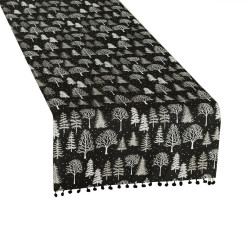 ZIMOWA MAGIA Bieżnik, szerokość 40cm x wysokość 140cm, kolor 010 czarny (do wyczerpania zapasu)