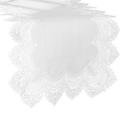SERENA Bieżnik z gipiurą, szerokość 38cm x wysokość 140cm, kolor 001 biały