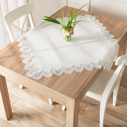 SERENA Serweta z gipiurą, szerokość 85cm x wysokość 85cm, kolor 001 biały