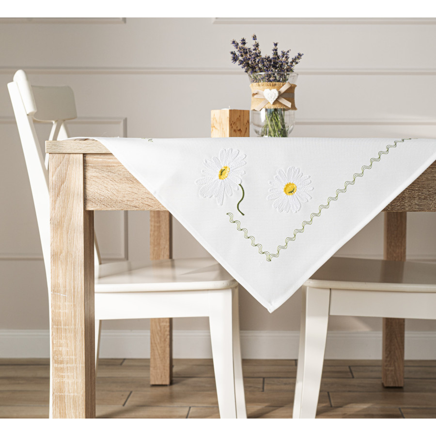 SUMMER Serweta z haftem, szerokość 85cm x wysokość 85cm, kolor 001 biały