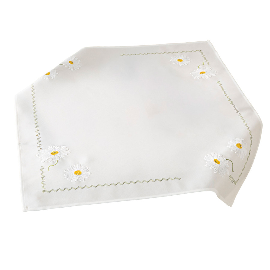 SUMMER Serweta z haftem, szerokość 85cm x wysokość 85cm, kolor 001 biały