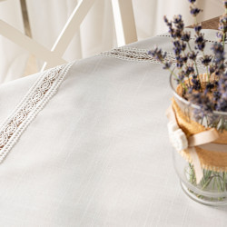 SELVIA Serweta z gipiurą, szerokość 85cm x wysokość 85cm, kolor 001 biały