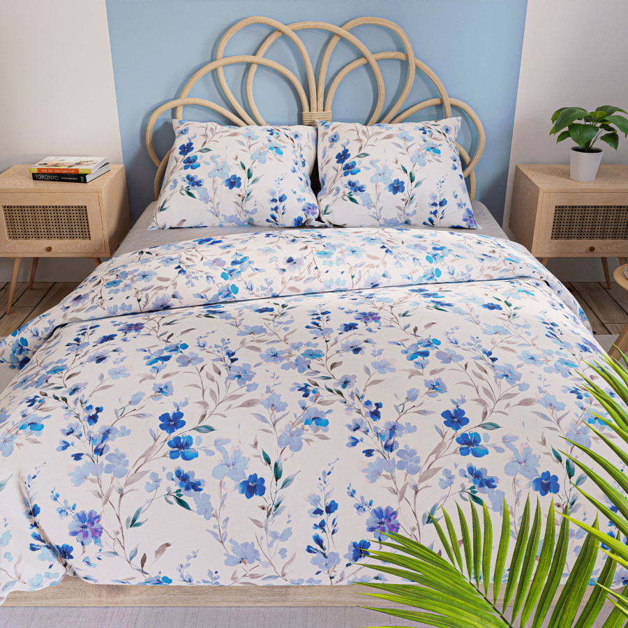 FLORISSE Komplet pościeli z bawełny satynowej 160x200cm