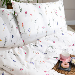 INGRID Komplet pościeli z bawełny satynowej 160x200cm