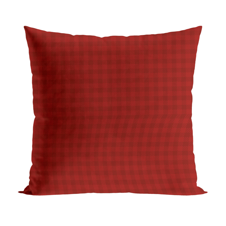 KRATA Z CHOINKĄ, BAJKOWE ŚWIĘTA Poszewka dekoracyjna VELVET, 40x40cm, kolor 003 bordowy