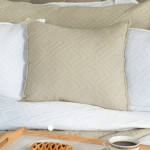 AVILA poszewka dekoracyjna beżowa geometryczna 40x40 cm