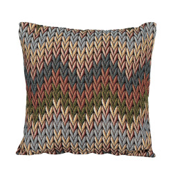 GEOMETRYCZNY WZÓR VINTAGE Poszewka dekoracyjna gobelinowa, 43x43cm, kolor 001