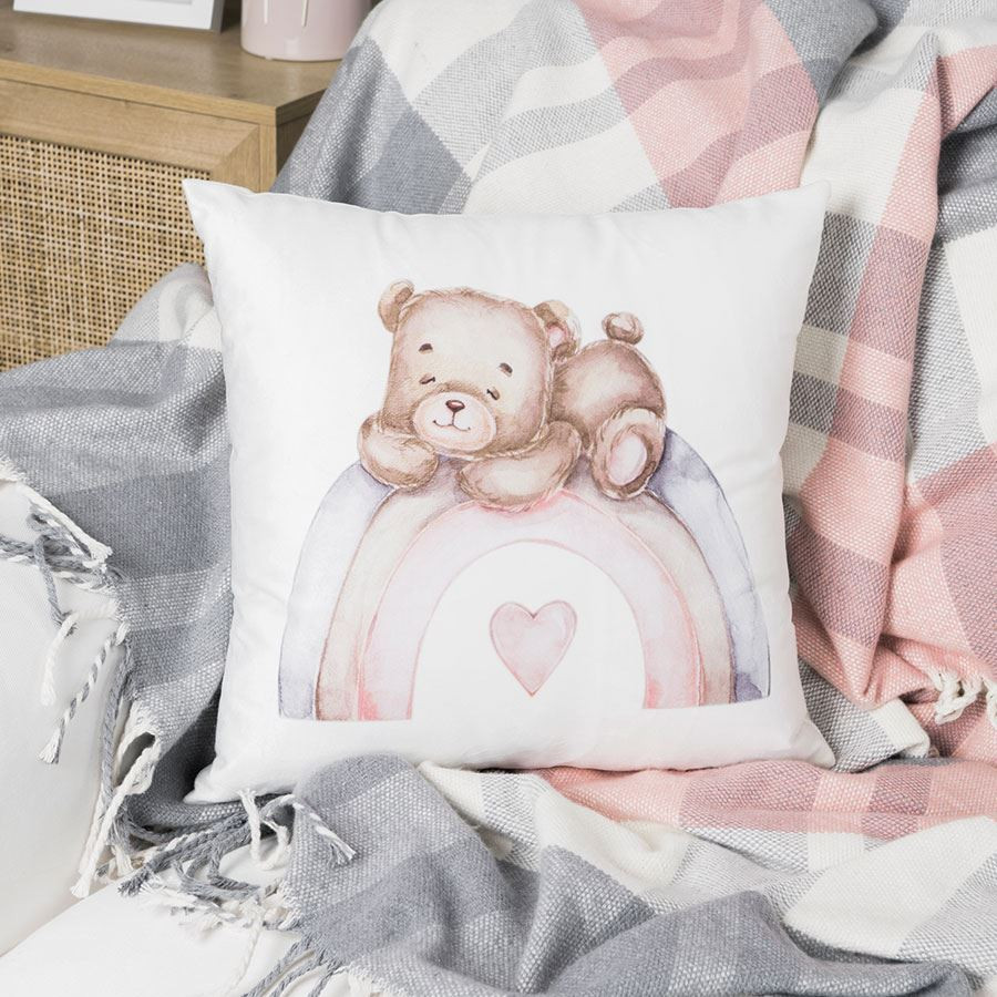 MISIACZEK Poszewka dekoracyjna VELVET, 40x40cm, kolor 001 biały