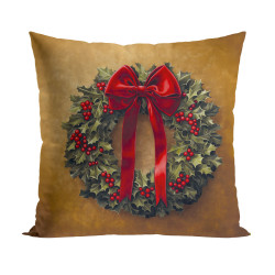 ELEGANCKA GIRLANDA Poszewka dekoracyjna VELVET, 40x40cm, kolor 014 złoto-brązowy