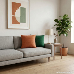 MILAS Poszewka dekoracyjna, 40x40cm, kolor 021 rdzawy