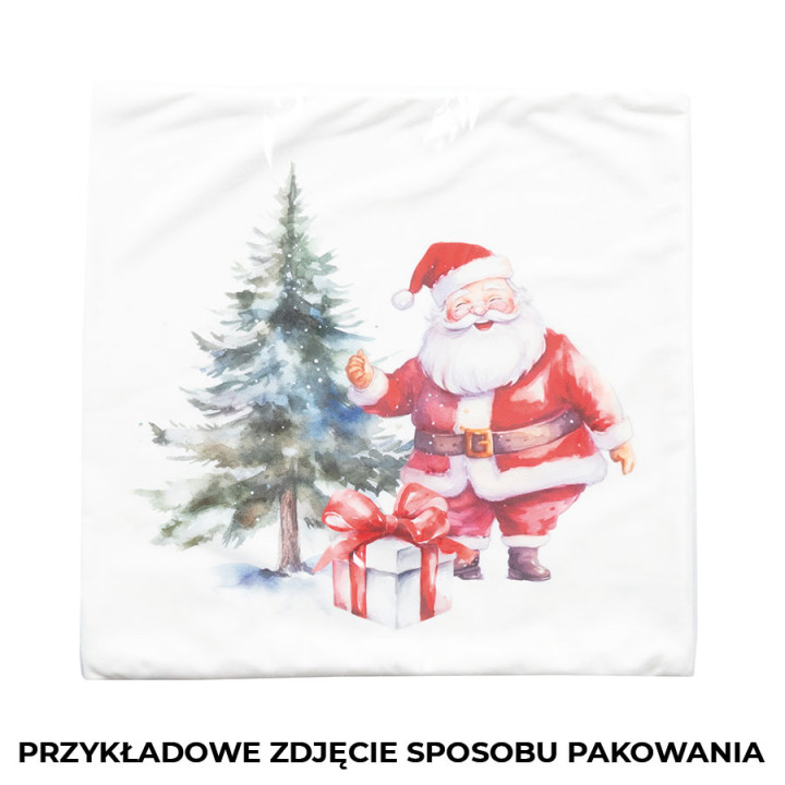 BROKATOWY JELONEK Poszewka dekoracyjna VELVET, 40x40cm, kolor 005 czarny 