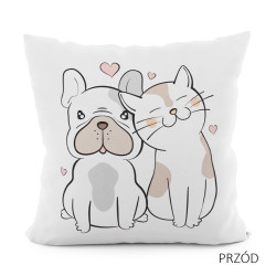 PRZYJACIELE Poszewka dekoracyjna VELVET, 40x40cm, kolor 001 (do wyczerpania zapasu)