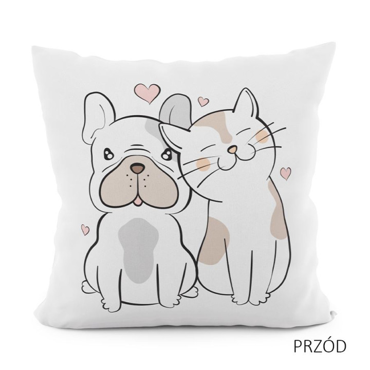 PRZYJACIELE Poszewka dekoracyjna VELVET, 40x40cm, kolor 001 (do wyczerpania zapasu) 