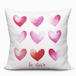 BE MINE Poszewka dekoracyjna VELVET, 40x40cm, kolor 001 biały