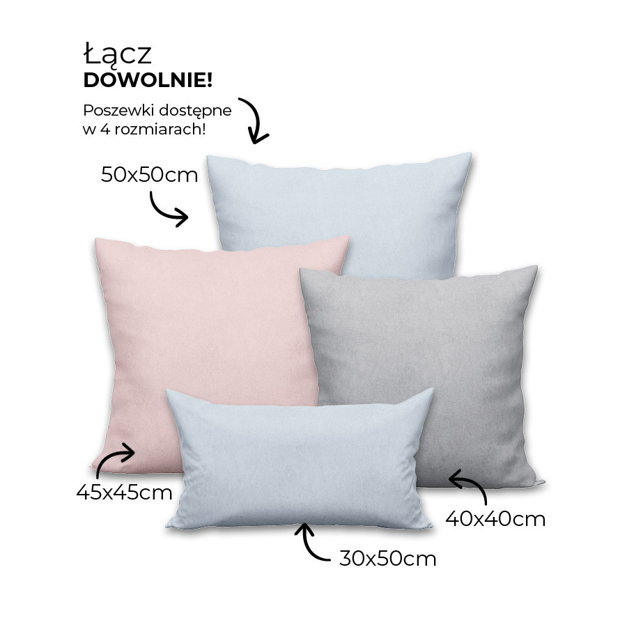 MILAS Poszewka dekoracyjna, 40x40cm, kolor 448 pastelowy szary