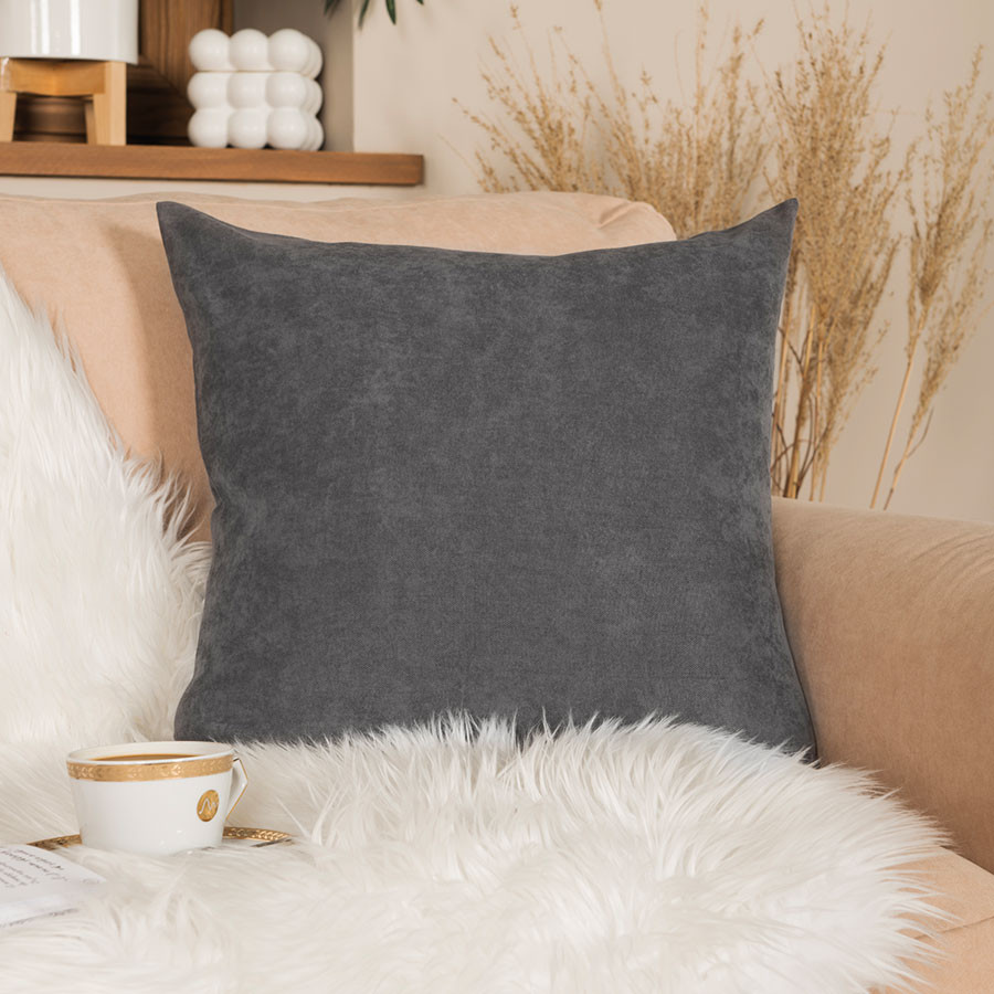 MILAS Poszewka dekoracyjna, 40x40cm, kolor 798 ciemny szary