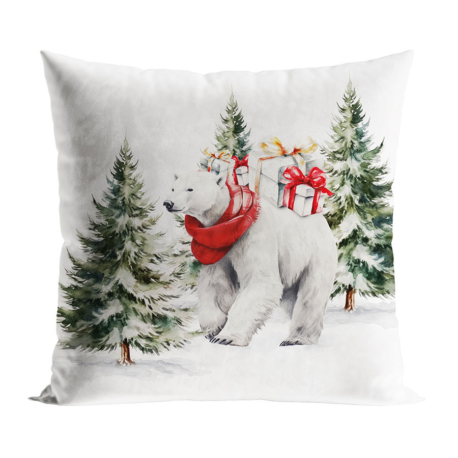 MIŚ POLARNY Poszewka dekoracyjna VELVET, 45x45cm, kolor 009 wielokolorowy