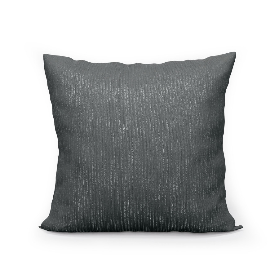 EMMA Poszewka dekoracyjna, rozmiar 40x40, kolor 004 ciemny szary z lurexem