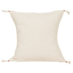 BOHO poszewka dekoracyjna kremowa w stylu boho z frędzlami 40x40 cm