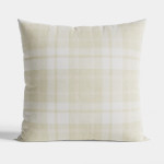 KRATKA poszewka dekoracyjna MILAS z tkaniny zielona w kratę 45x45 cm