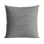 MILAS poszewka welurowa szara gładka 40x40 cm