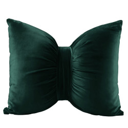 KOKARDA Poduszka welwetowa Velvi z wypełnieniem silikonowym, 50x70cm, kolor 012 szmaragdowy zielony