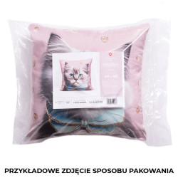 PUG Poduszka z wypełnieniem silikonowym dwustronna MICROFIBRA, 40x40cm, kolor 001 (do wyczerpania zapasu)
